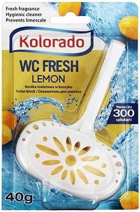 Блок для унитаза в пластиковом подвесе Kolorado 40 г, «Лимон» - фото 2 - id-p133125936