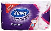 Полотенца бумажные Zewa Premium (в рулоне) 4 рулона, ширина 230 мм, Decor, цветные