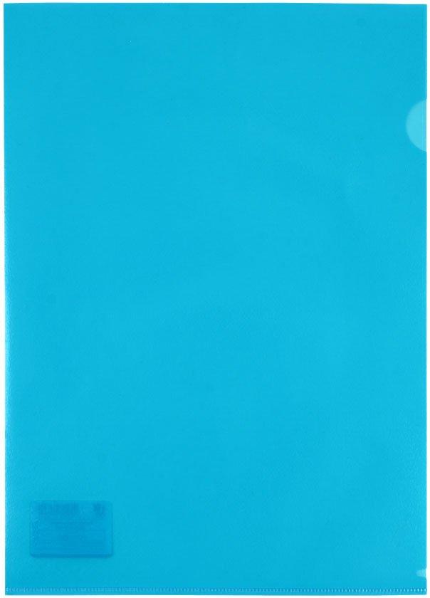 Папка-уголок пластиковая Lite А4 толщина пластика 0,10 мм, синяя - фото 2 - id-p133127306