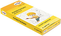 Пластилин «Юный художник» 6 цветов, 84 г, со стекой