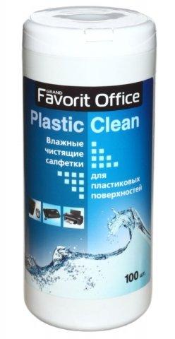 Салфетки чистящие для пластиковых поверхностей Favorit Office 100 шт., в тубе - фото 1 - id-p133126761