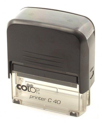 Автоматическая оснастка Colop C40 для клише штампа 58*22 мм, корпус черный - фото 1 - id-p133126766