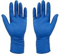 Перчатки латексные одноразовые Flexy Gloves A.D.M размер М, 25 пар (50 шт.), синие