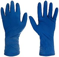 Перчатки латексные одноразовые Flexy Gloves A.D.M размер L, 25 пар (50 шт.), синие