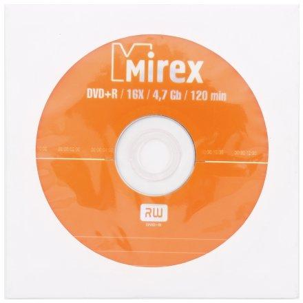 Компакт-диск DVD+R Mirex 16x, бумажный конверт с окном - фото 1 - id-p133126027