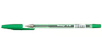 Ручка шариковая Berlingo H-30 корпус прозрачный, стержень зеленый