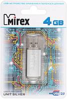 Флэш-накопитель Mirex Unit 4Gb, корпус серебристый