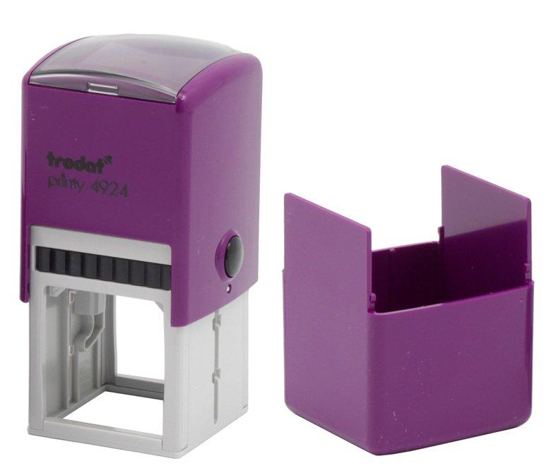 Автоматическая оснастка Trodat 4924 в боксе для клише печати/штампа 40*40 мм, корпус лиловый - фото 3 - id-p133126815