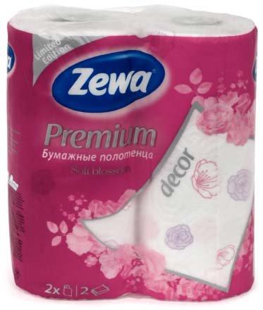 Полотенца бумажные Zewa Premium (в рулоне) 2 рулона, ширина 230 мм, цветные - фото 4 - id-p133126519
