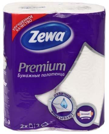Полотенца бумажные Zewa Premium (в рулоне) 2 рулона, ширина 230 мм, белые - фото 3 - id-p133126528