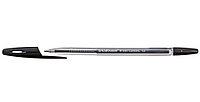 Ручка шариковая Erich Krause R-301 корпус прозрачный, стержень черный