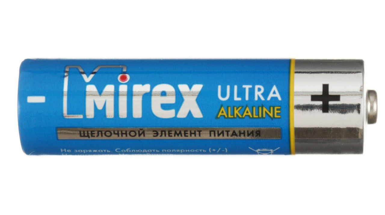Батарейка щелочная Mirex Ultra Alkaline AA, LR6, 1.5V - фото 2 - id-p133127620