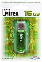 Флэш-накопитель Mirex Elf 16Gb, USB 2.0, корпус прозрачно-зеленый