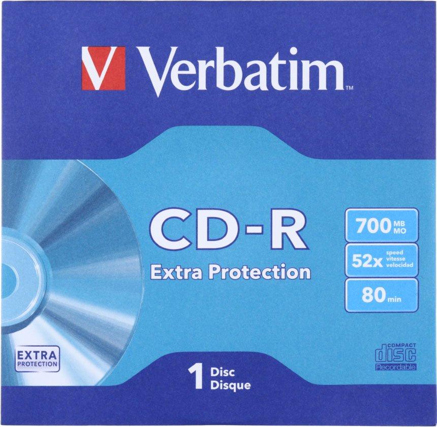 Компакт-диск CD-R Verbatim 52x, бумажный конверт - фото 2 - id-p133127196