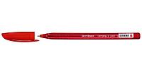 Ручка шариковая одноразовая Berlingo Triangle 100T корпус красный, стержень красный