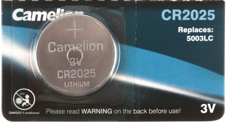 Батарейка литиевая дисковая Camelion Lithium CR2025, 3V - фото 1 - id-p133127647