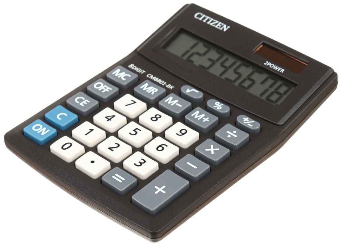 Калькулятор 8-разрядный Citizen CMB801-BK компактный черный - фото 1 - id-p133127218