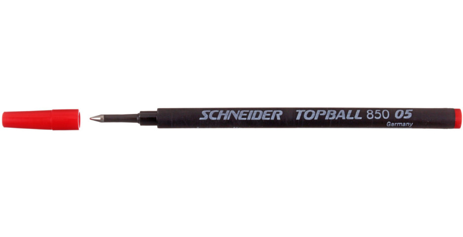 Стержень для роллеров Schneider Topball 850 толщина линии 0,5 мм, красный - фото 1 - id-p133128419