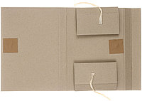 Папка картонная на завязках «Техком» (2 завязки) А4, 620 г/м2, ширина корешка 30 мм, серая