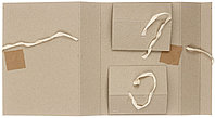 Папка картонная на завязках «Техком» (2 завязки) А4, 620 г/м2, ширина корешка 60 мм, серая