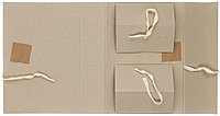 Папка картонная на завязках «Техком» (2 завязки) А4, 620 г/м2, ширина корешка 70 мм, серая
