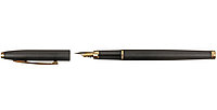 Ручка подарочная перьевая Sterling корпус черный с золотистым, синяя