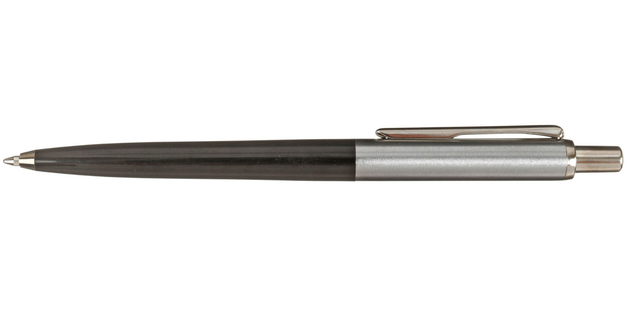 Ручка подарочная шариковая автоматическая Luxor Star корпус серебристо-черный, стержень синий - фото 2 - id-p133128635