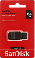 Флэш-накопитель SanDisk Cruzer Blade 64Gb, корпус черно-красный