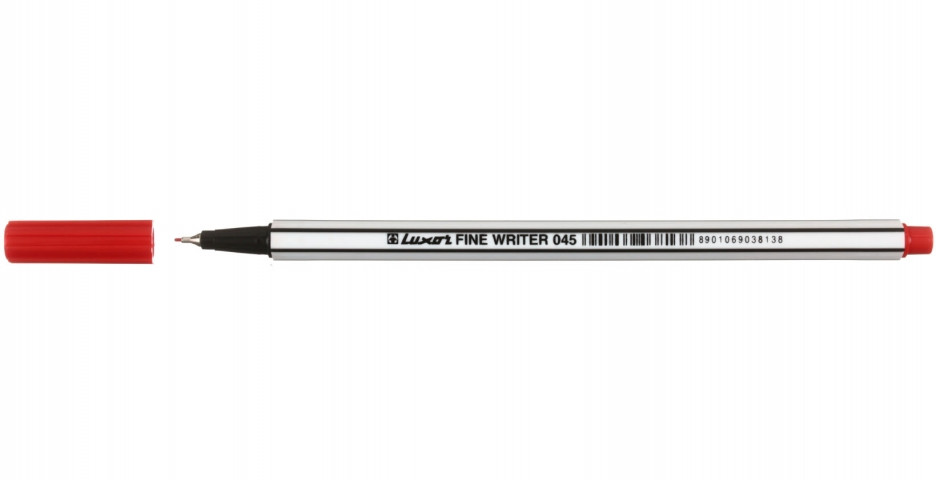 Лайнер Luxor Fine Writer 045 толщина линии 0,4 мм, красный - фото 1 - id-p133128316