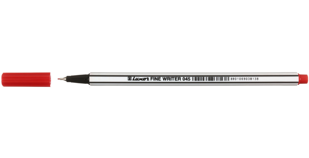 Лайнер Luxor Fine Writer 045 толщина линии 0,4 мм, красный - фото 2 - id-p133128316