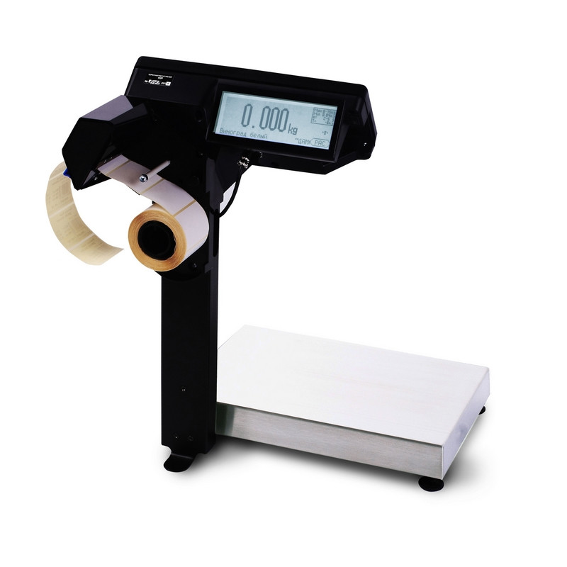 Торговые весы с печатью этикеток MK-6.2-R2P10 с устройством подмотки ленты - фото 2 - id-p133132331