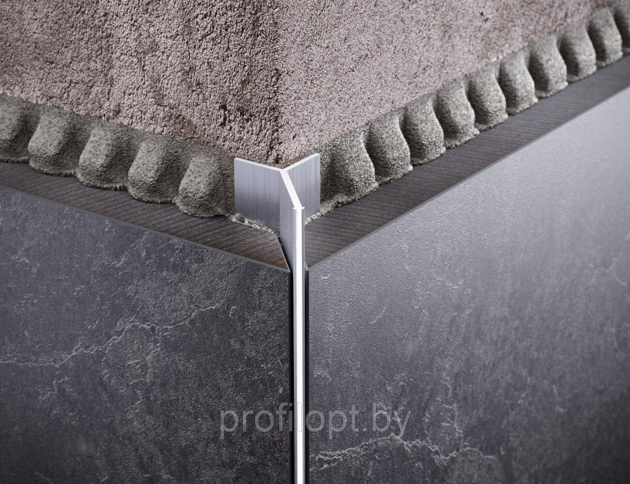 Профиль для плитки алюминиевый, Мерседес, серебро глянец (полированный) 270см, Италия - фото 7 - id-p133135419