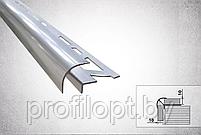 Уголок для плитки ЕЛКА алюминиевый полукруглый 10 мм, серебро матовый 270 см