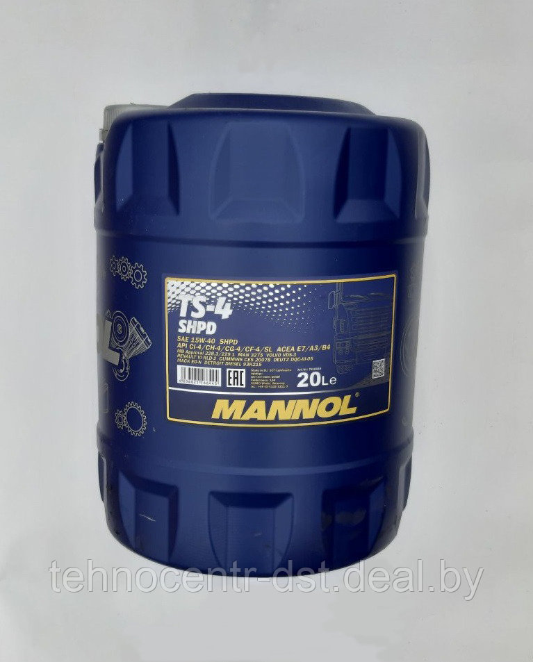 Моторное масло Mannol TS-4 SHPD SAE 15W-40 (20 литров)