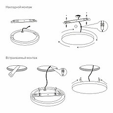 Накладной потолочный светодиодный светильник DLS043, фото 3