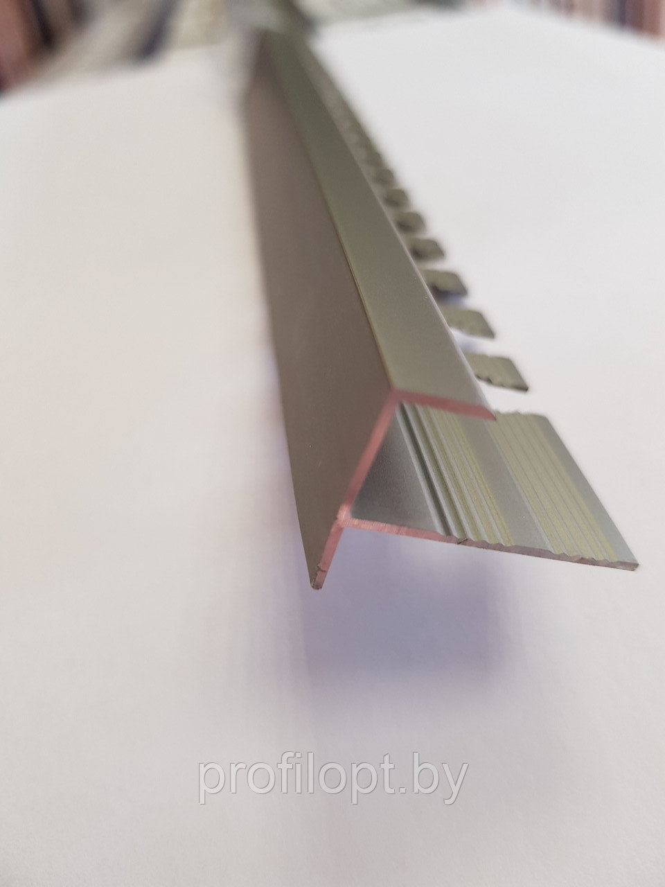 F профиль для плитки алюминиевый 10 мм, шампань 270 см - фото 1 - id-p133143899