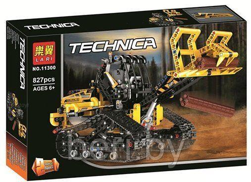 11300 Конструктор Lari "Гусеничный погрузчик", 827 деталей,  аналог Лего Техник 42094