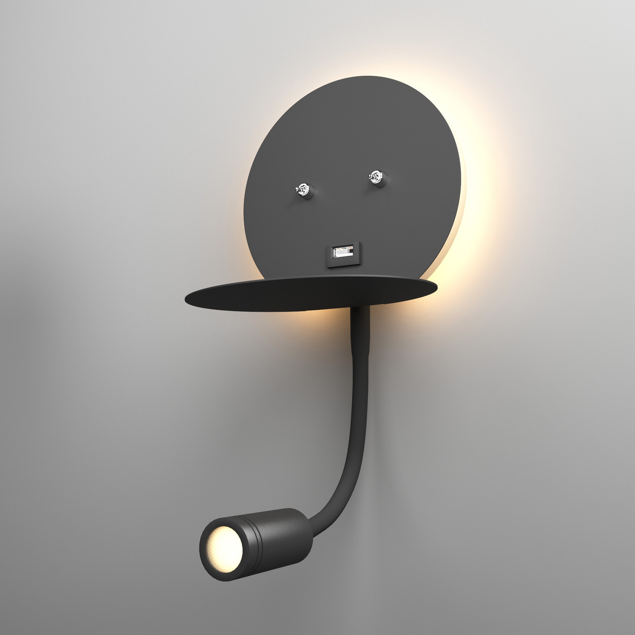 Настенный светильник Lungo LED черный MRL LED 1017 - фото 5 - id-p133145937