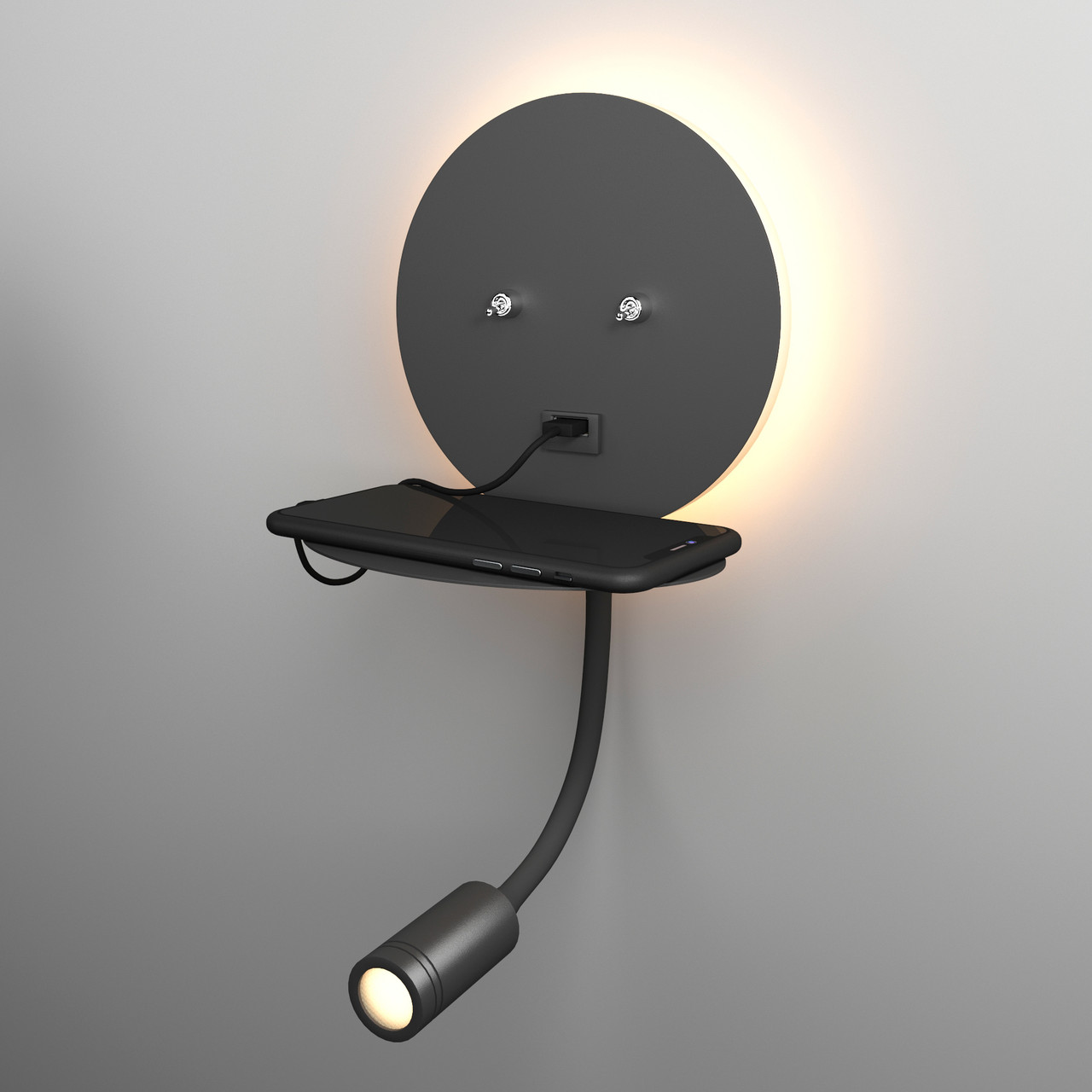 Настенный светильник Lungo LED черный MRL LED 1017 - фото 6 - id-p133145937
