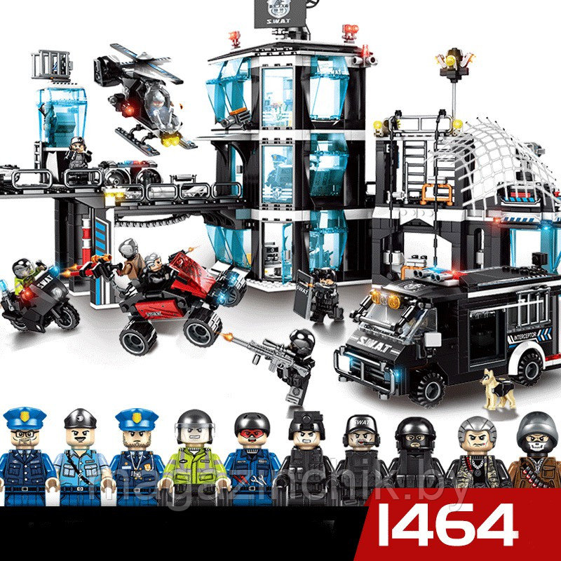 Конструктор Большой полицейский участок SWAT, Sembo 102491, аналог LEGO Полиция - фото 3 - id-p133146751