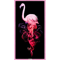 Картина стразами "Фламинго в дыму"