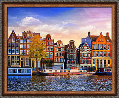Картина стразами "Амстердам"