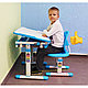 Детский комплект мебели (парта+стул) New Elfin B201S (голубой), фото 4
