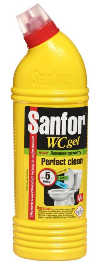 Средство для чистки сантехники Sanfor WC gel 750 г, «Лимонная свежесть» - фото 1 - id-p133148551