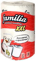 Полотенца бумажные Familia 1 рулон, ширина 227 мм, XXL, белые