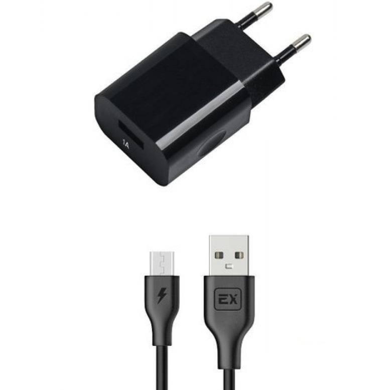 EX-Z-598 micro USB 1А чёрный Classic Сетевое ЗУ EXPLOYD - фото 2 - id-p132980073