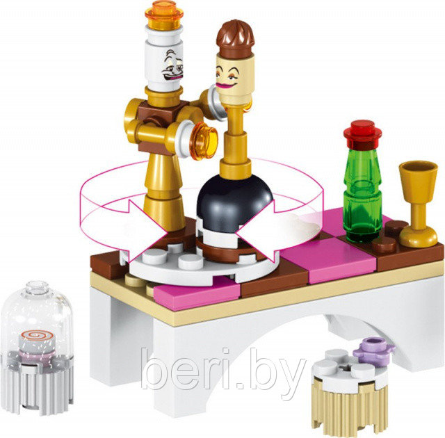 SY821/10565 Конструктор Senco "Заколдованный замок Белль", (аналог Lego Disney Princess 41067) , 393 деталей - фото 5 - id-p133189310