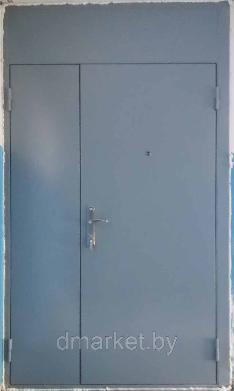 Дверь входная металлическая двухстворчатая Тамбурная с коробом
