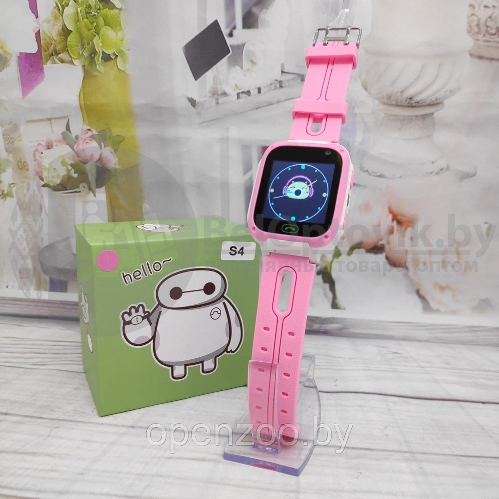 Детские умные часы SMART BABY S4 с функцией телефона Зеленые с черным - фото 10 - id-p114097565