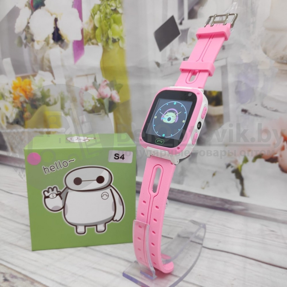Детские умные часы SMART BABY S4 с функцией телефона Голубые с белым - фото 2 - id-p110370215